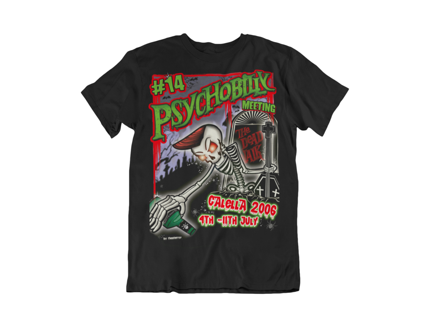 PSYCHOBILLY MEETING 2006 T-SHIRT MEN by THEO TERROR, Size: Small