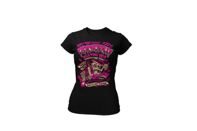 PSYCHOBILLY MEETING 2014 T-SHIRT WOMEN by SOLRAC