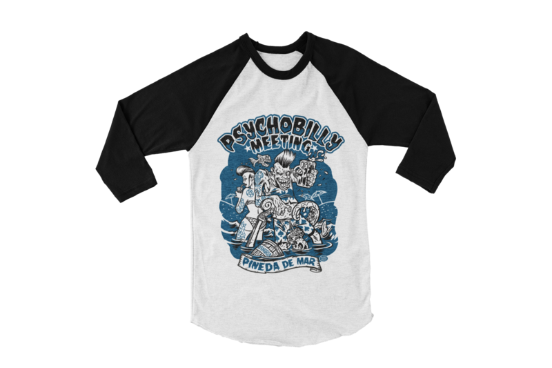 PSYCHOBILLY MEETING 2019 BASEBALL LONG SLEEVE By PASKAL UNISEX