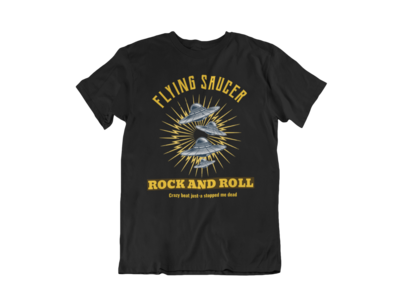 FLYING SAUCER ROCK AND ROLL T-SHIRT FOR MEN