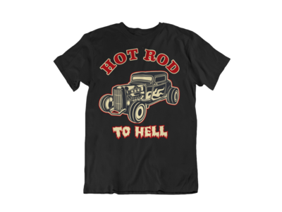 HOT ROD TO HELL T-SHIRT FOR MEN