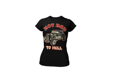 HOT ROD TO HELL T-SHIRT FOR WOMEN