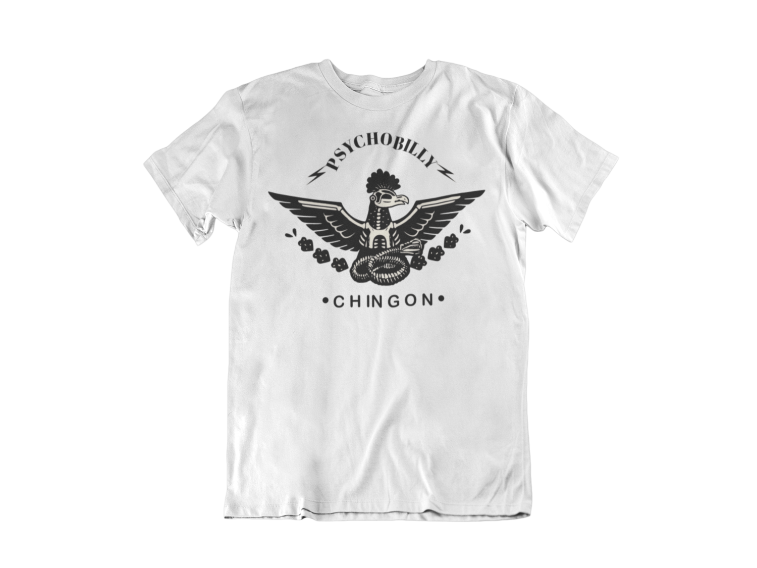 PSYCHOBILLY CHINGON T-SHIRT FOR MEN, Size: Small
