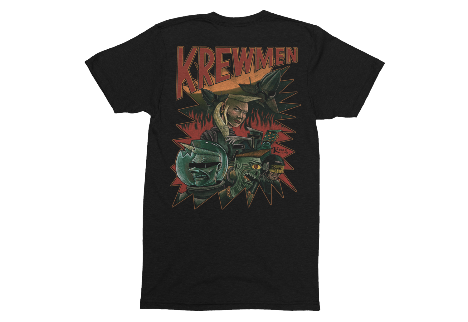KREWMEN  tshirt for MEN by KING RAT DESIGN