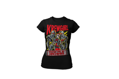 KREWGIRL  tshirt for WOMEN by PASKAL &quot;Protected by Machines&quot;