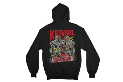 KREWGIRL HOODIE ZIP for WOMEN by PASKAL &quot;Protected by Machines&quot;