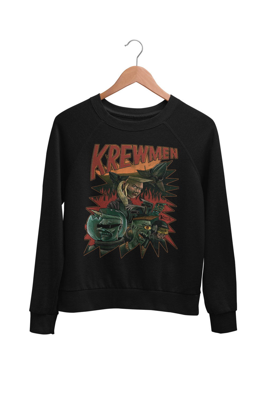 KREWMEN SWEATSHIRT by KING RAT DESIGN UNISEX