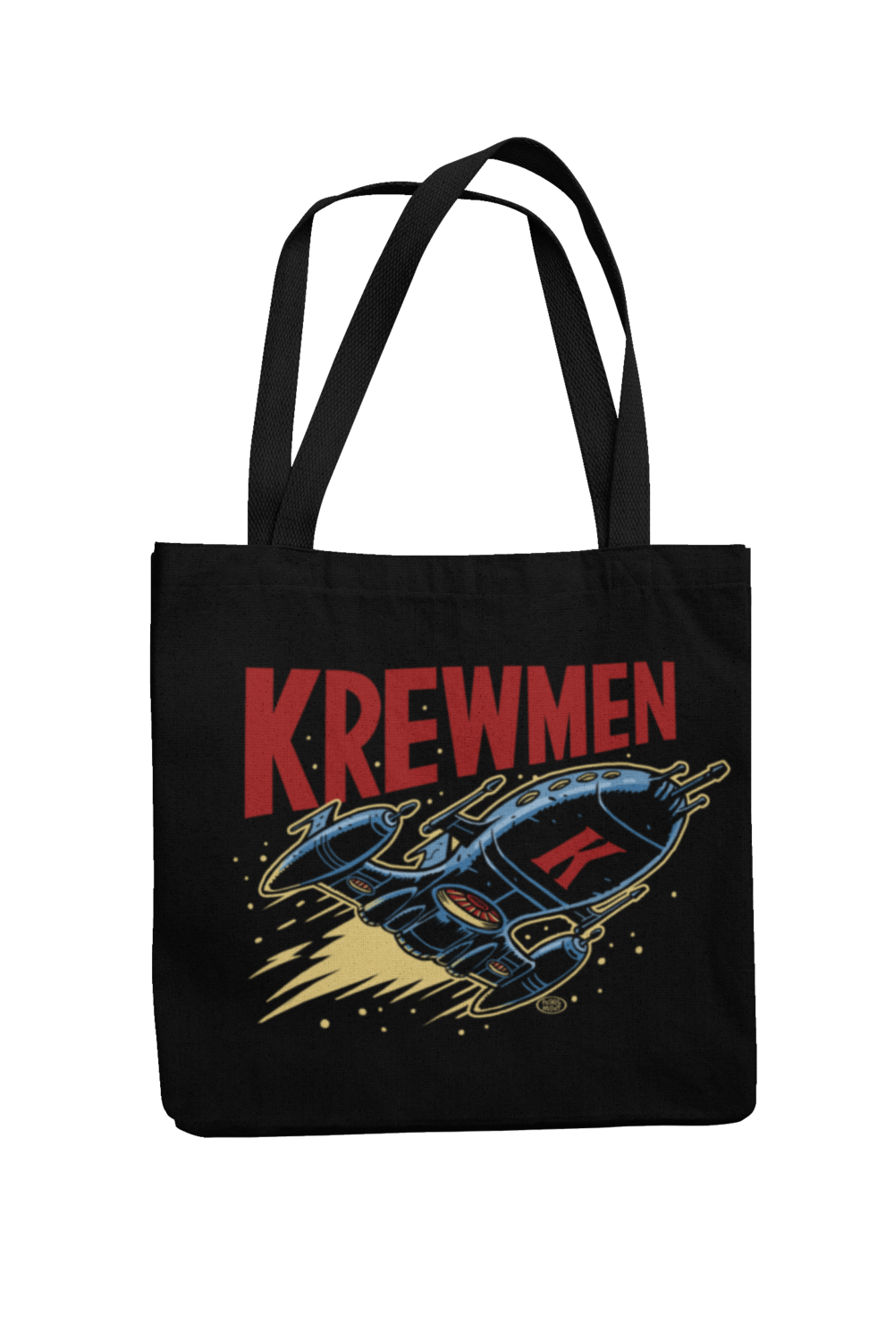 KREWMEN LOGO Cotton Bag  logo design PASKAL, Colour: Black