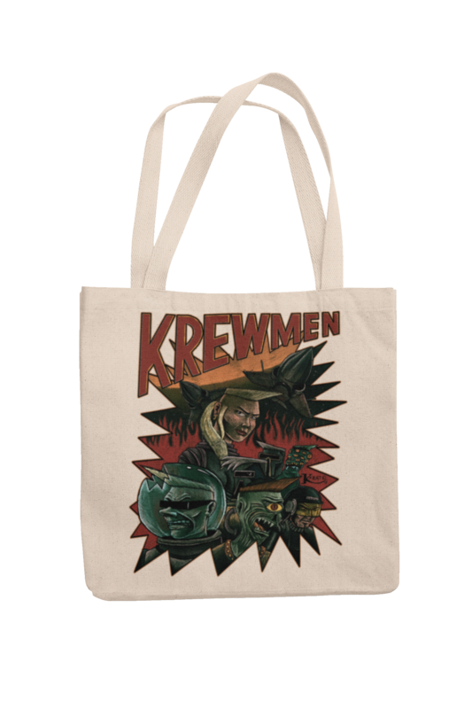 KREWMEN Cotton Bag design KING RAT DESIGN