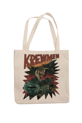 KREWMEN Cotton Bag  design KING RAT DESIGN