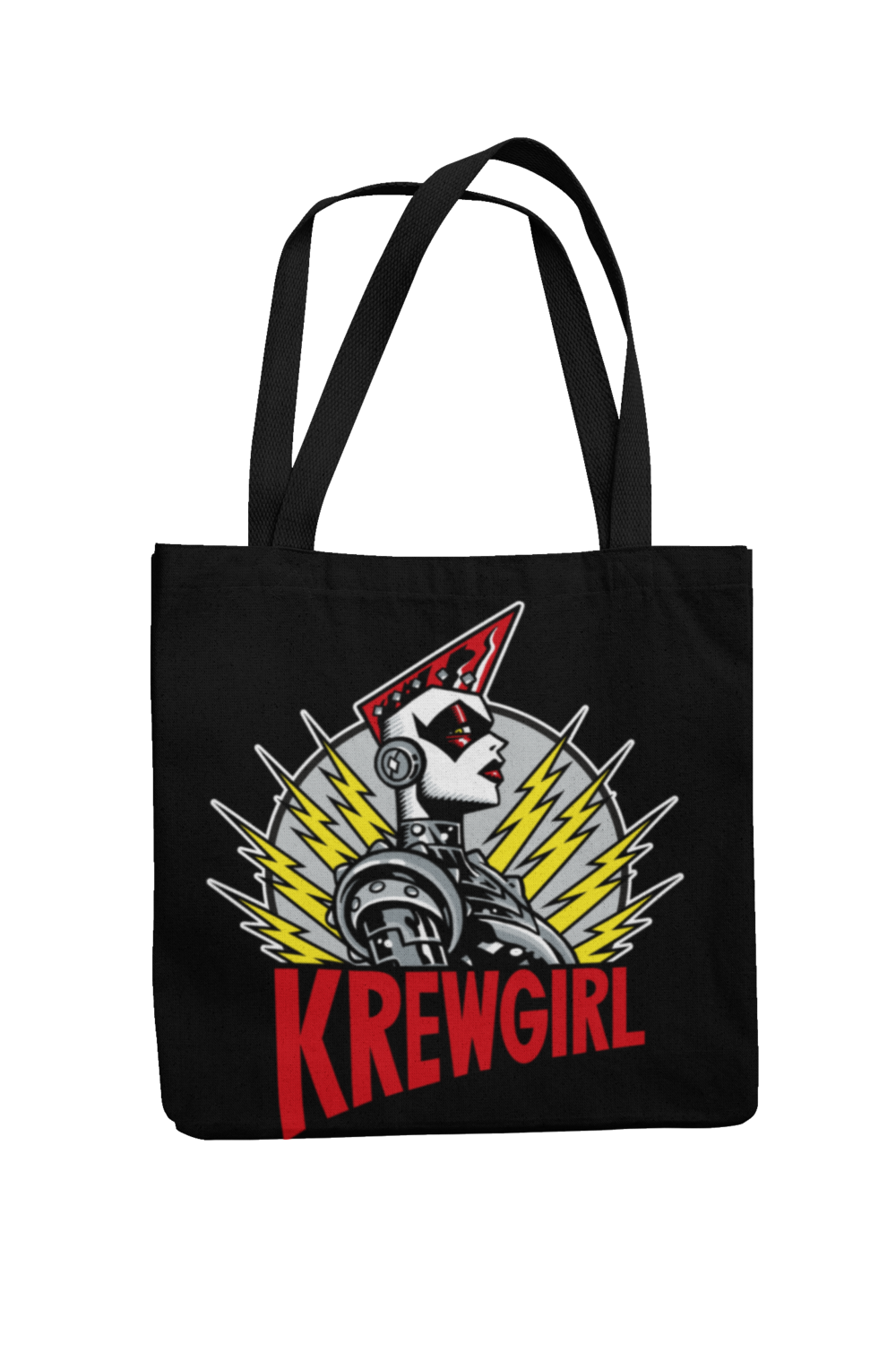 KREWGIRL LOGO Cotton Bag  logo design PASKAL, Colour: Black