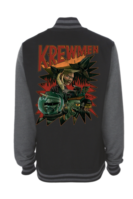 KREWMEN VARSITY JACKET UNISEX  by KING RAT DESIGN