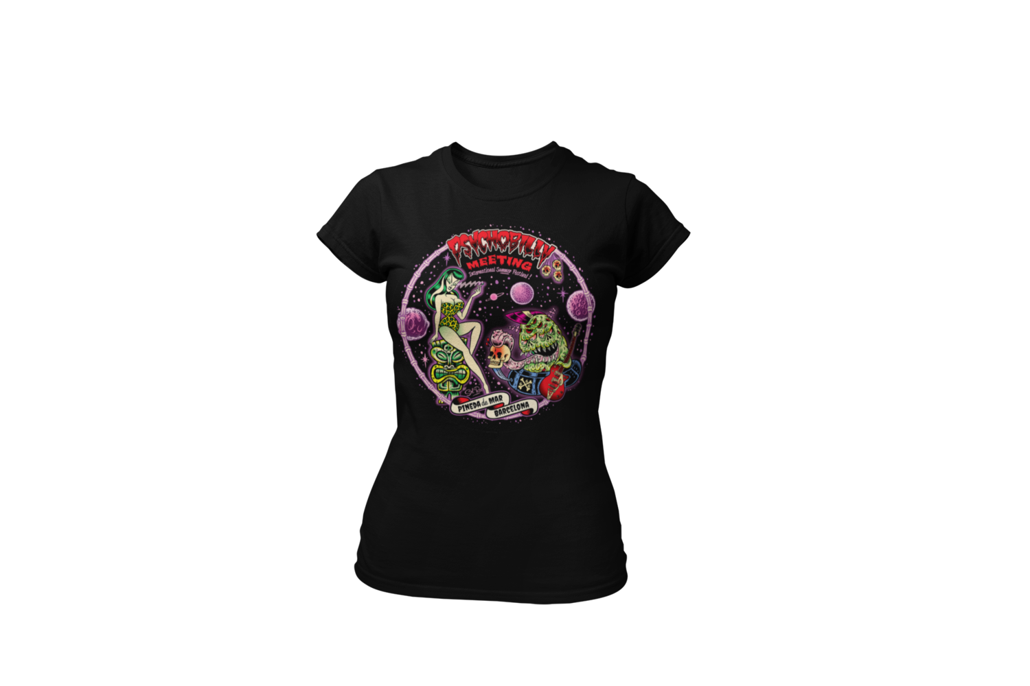 ROUND FESTIVAL LOGO T-SHIRT BY SOLRAC for WOMEN, Size: Large