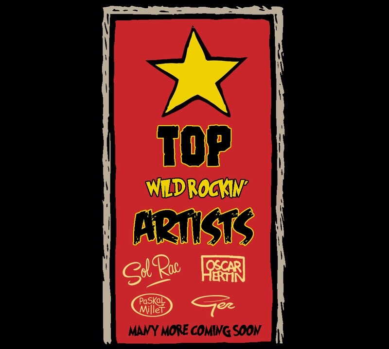 TOP WILD ROCKIN GRAPHIC ARTISTS