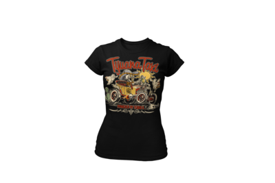 TIJUANA TAXI T-SHIRT WOMAN by Ger &quot;Dutch Courage&quot; Peters artwork