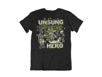 UNSUNG HERO &quot;tijuana taxi&quot; T-SHIRT MAN BY Ger &quot;Dutch Courage&quot; Peters artwork