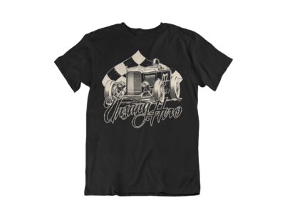 UNSUNG HERO &quot;roadster&quot; T-SHIRT MAN BY Ger &quot;Dutch Courage&quot; Peters artwork