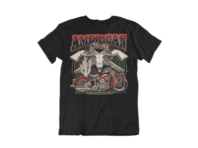 AMERICAN CLASSICS &quot;KnuckleHead&quot;  T-SHIRT MAN BY Ger &quot;Dutch Courage&quot; Peters artwork