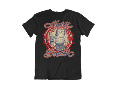 MOTOR BREATH T-SHIRT MAN BY Ger &quot;Dutch Courage&quot; Peters artwork