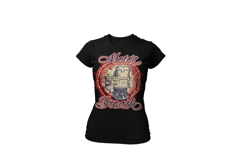 MOTOR BREATH T-SHIRT WOMAN by Ger "Dutch Courage" Peters artwork