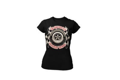 TIRE KICKERS CLUB &quot;Monkey Wrench&quot; T-SHIRT WOMAN by Ger &quot;Dutch Courage&quot; Peters artwork