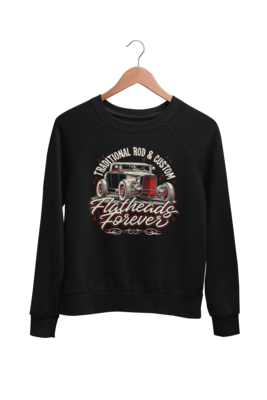 FLATHEADS FOREVER SWEATSHIRT UNISEX by BY Ger "Dutch Courage" Peters artwork