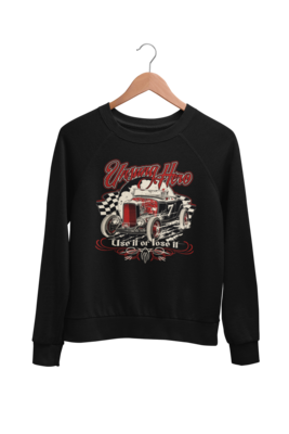 UNSUNG HERO "Use it or lose it" SWEATSHIRT UNISEX by BY Ger "Dutch Courage" Peters artwork