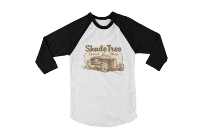 SHADE TREE SPEED SHOP &quot;El Mirage&quot; BASEBALL LONG SLEEVE UNISEX BY Ger &quot;Dutch Courage&quot; Peters artwork
