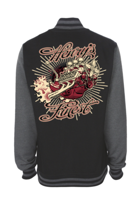 HENRYS FINEST VARSITY JACKET UNISEX by Ger &quot;Dutch Courage&quot; Peters artwork