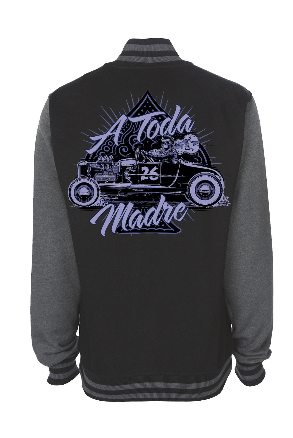 TODA MADRE VARSITY JACKET UNISEX by Ger "Dutch Courage" Peters artwork