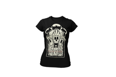 BATMOBILE &quot;3 SKULLS&quot;  tshirt for WOMEN