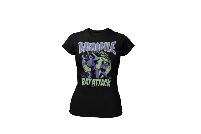 BATMOBILE "BAT ATTACK"  tshirt for WOMEN