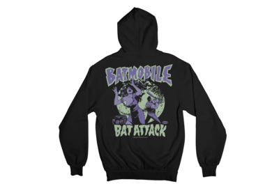 BATMOBILE &quot;BAT ATTACK&quot; HOODIE ZIP for WOMEN