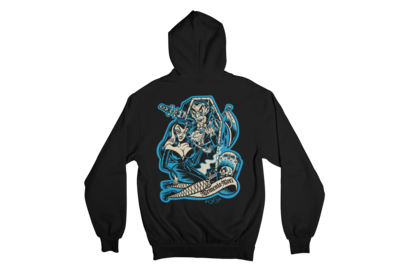 MEMENTO MORI HOODIE ZIP for WOMEN by SOL RAC
