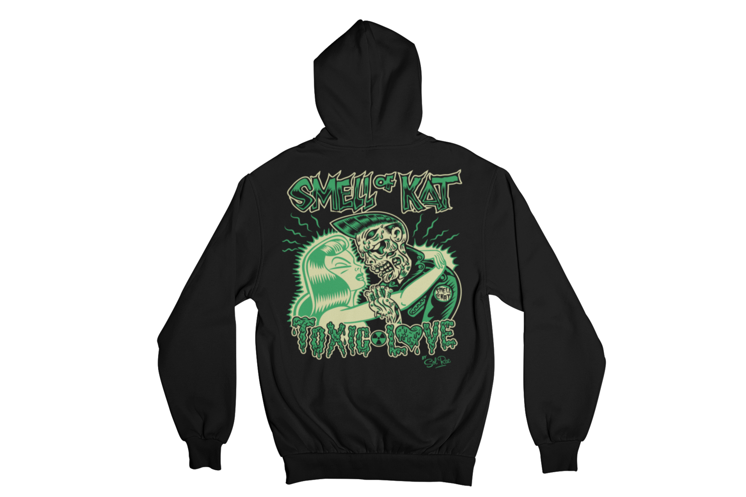 SMELL OF KAT "TOXIC LOVE"  HOODIE ZIP for WOMEN by SOLRAC