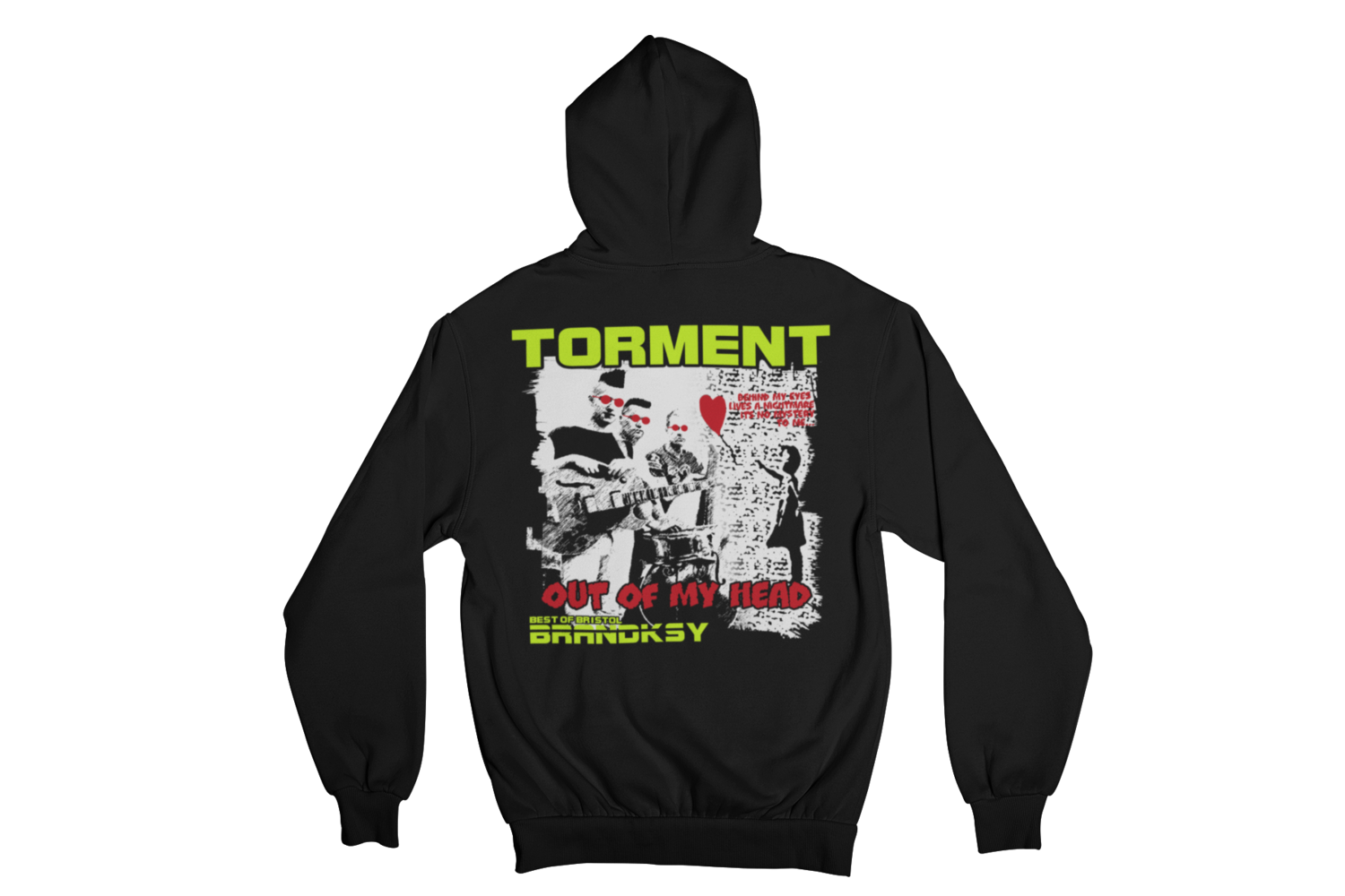 TORMENT &quot;OUT OF MY HEAD&quot; HOODIE ZIP for MEN