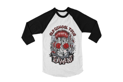 TORMENT &quot;OLD SCHOOL TOUR&quot; BASEBALL LONG SLEEVE UNISEX