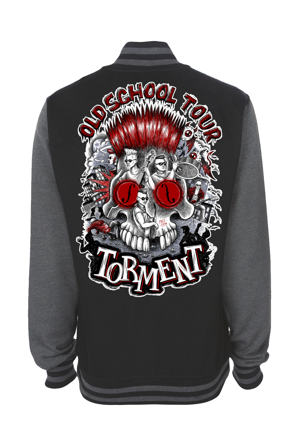 TORMENT &quot;Old School Tour&quot; VARSITY JACKET UNISEX