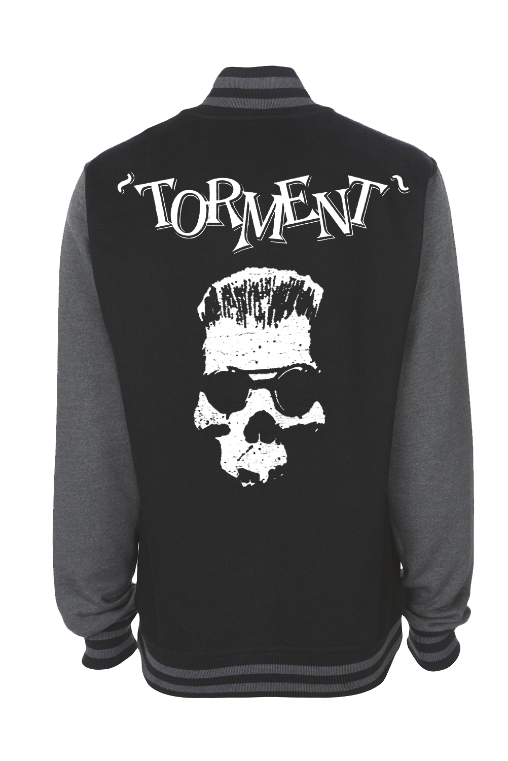 TORMENT &quot;Old Skull&quot; VARSITY JACKET UNISEX, Size: Small