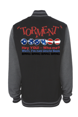 TORMENT &quot;Uncle Sam&quot; VARSITY JACKET UNISEX