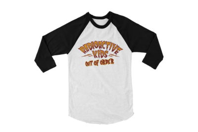 RADIOACTIVE KIDS &quot;Out Of Order&quot; BASEBALL LONG SLEEVE  UNISEX