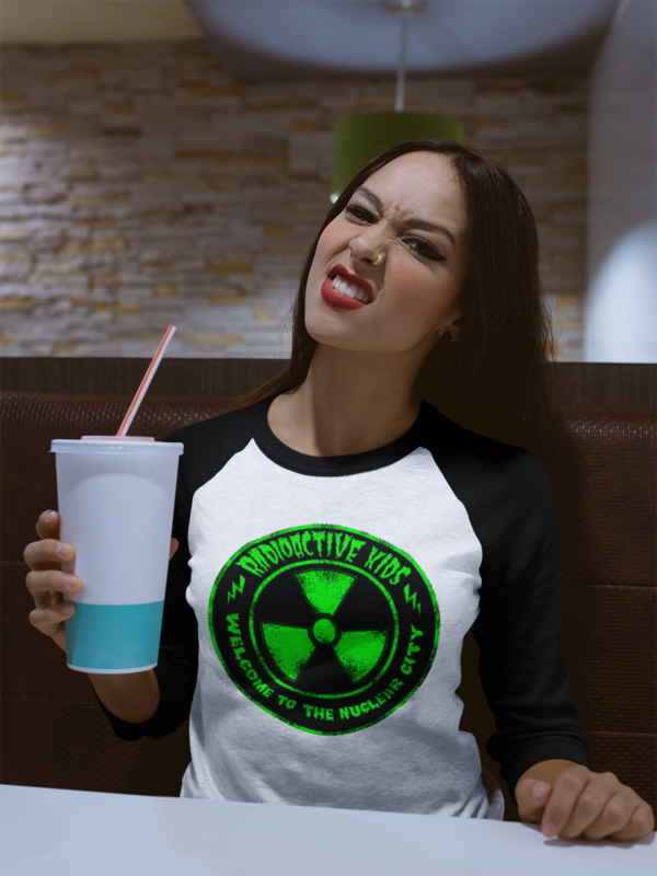 RADIOACTIVE KIDS BASEBALL LONG SLEEVE T-SHIRTS unisex
