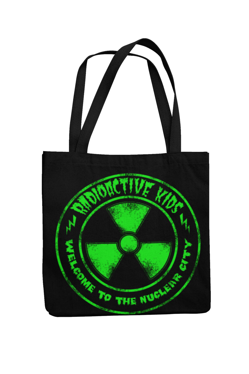 RADIOACTIVE KIDS Cotton Bag  NUCLEAR CITY, Colour: Black