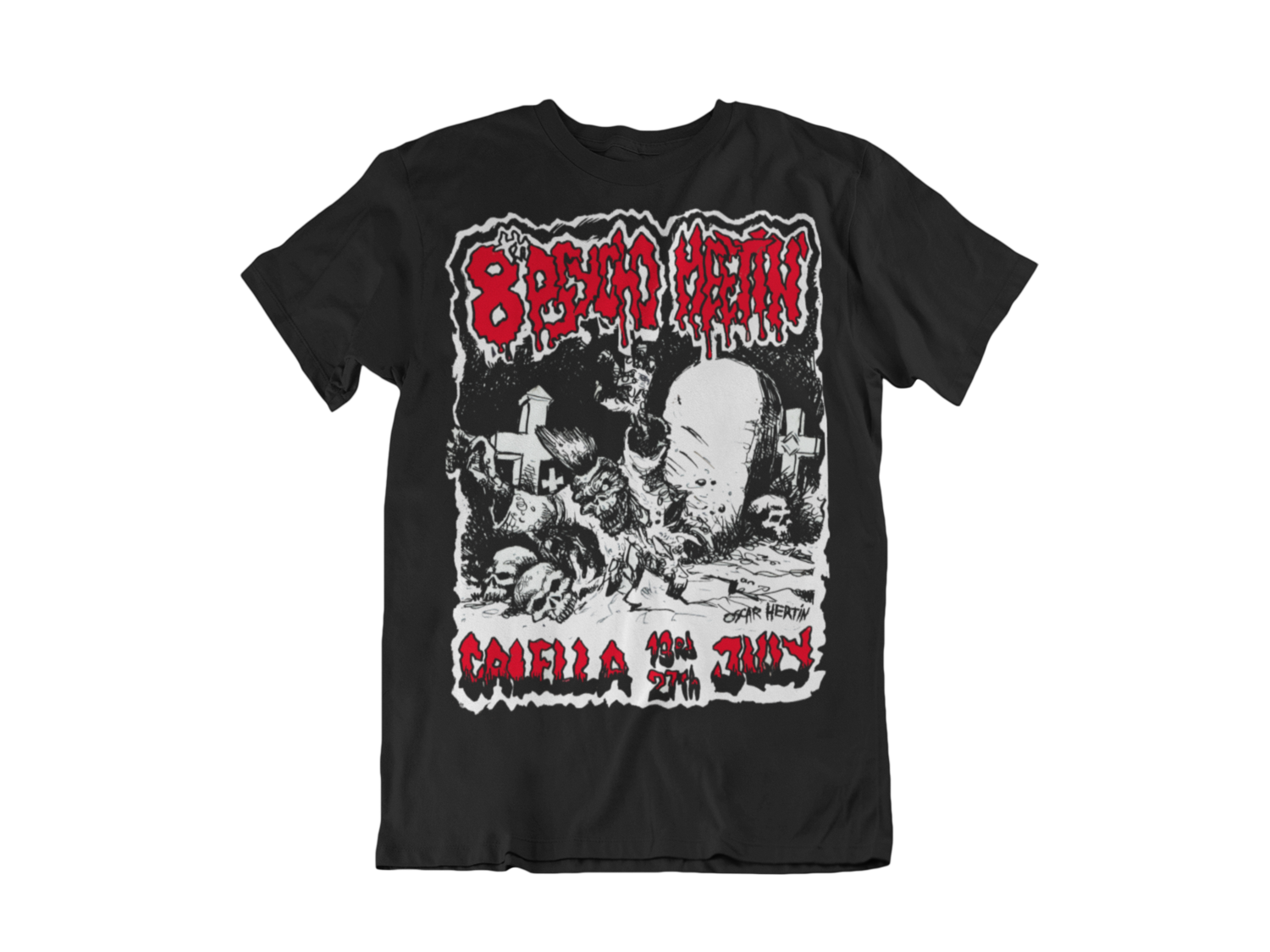 PSYCHOBILLY MEETING 2000 T-SHIRT MAN by OSCAR HERTIN, Size: Small