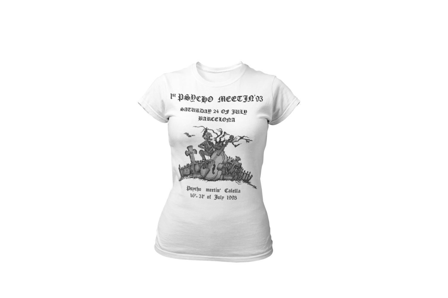 PSYCHOBILLY MEETING 1993 T-SHIRT WOMAN, Size: Large