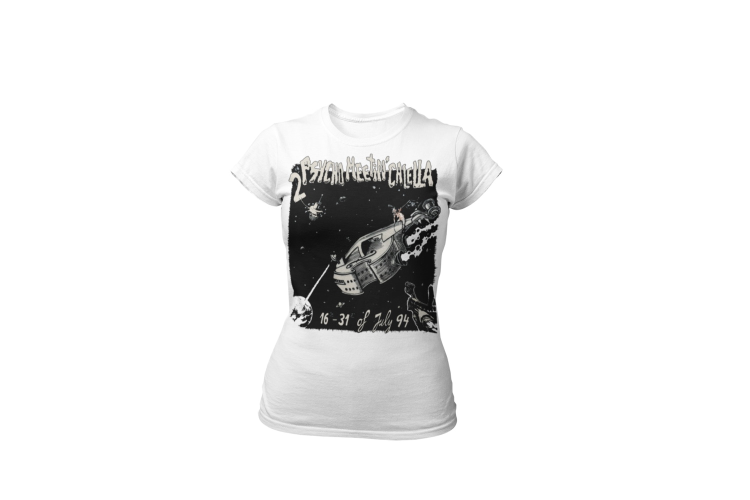 PSYCHOBILLY MEETING 1994 T-SHIRT WOMAN, Size: Large