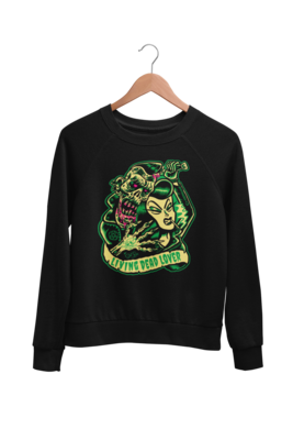 KILLER ZOMBIE GIRL SWEATSHIRT UNISEX by BY SOL RAC