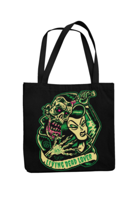 KILLER ZOMBIE GIRL Cotton Bag  logo design SOL RAC