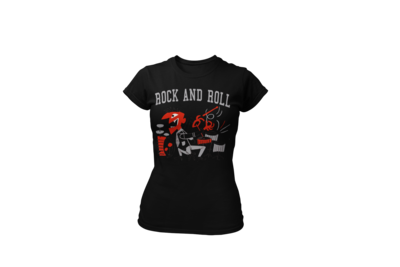 ROCK AND ROLL DRUMMER T-SHIRT WOMAN