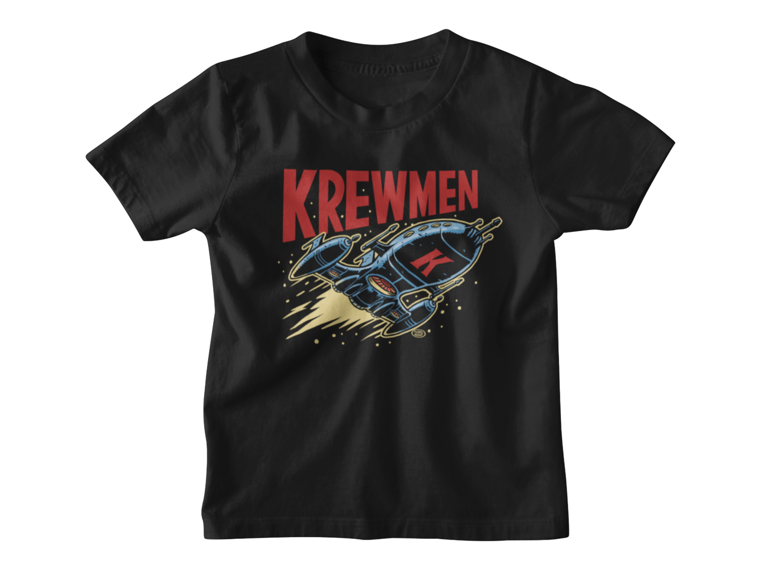 KREWMEN LOGO T-SHIRT KIDS, Colour: Black, Size: 3/4 years